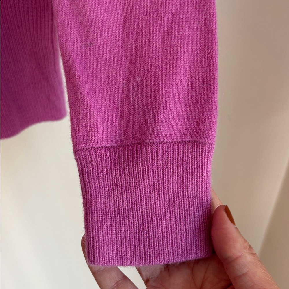 Ann Taylor Cowl neck Magenta wool angora rabbit hair cashmere Sweater small NWT - Picture 5 of 13